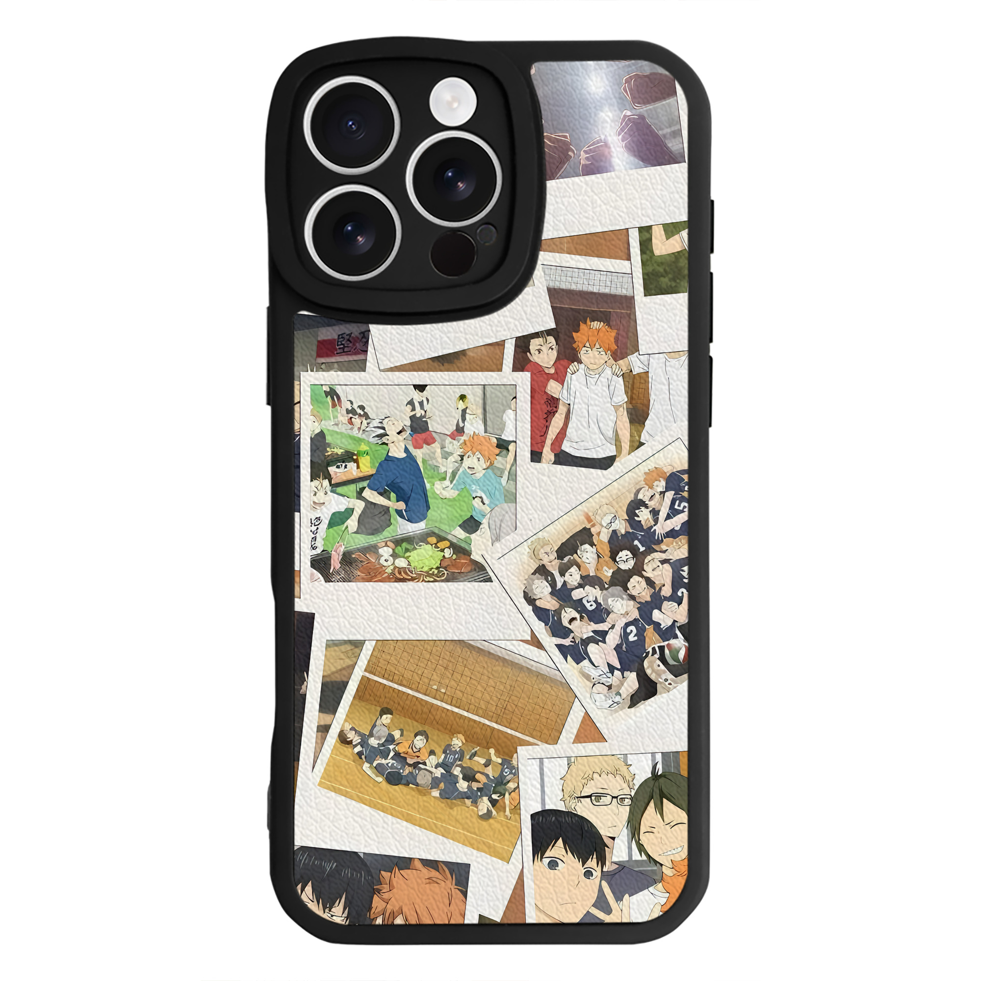 （画像用） ハイキュー!! Haikyu!! 【iPhone 16シリーズ対応】シリコンスマホケース（レザー調） 材質：シリコン